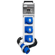 Quadro asc da cantiere ip65 con 3 prese 2p+t 16a