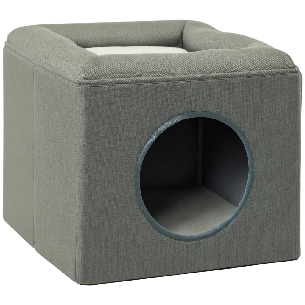 Letto per gatti con cuscino ¨C Minimal ¨C Verde 36.5x36.5x33 cm
