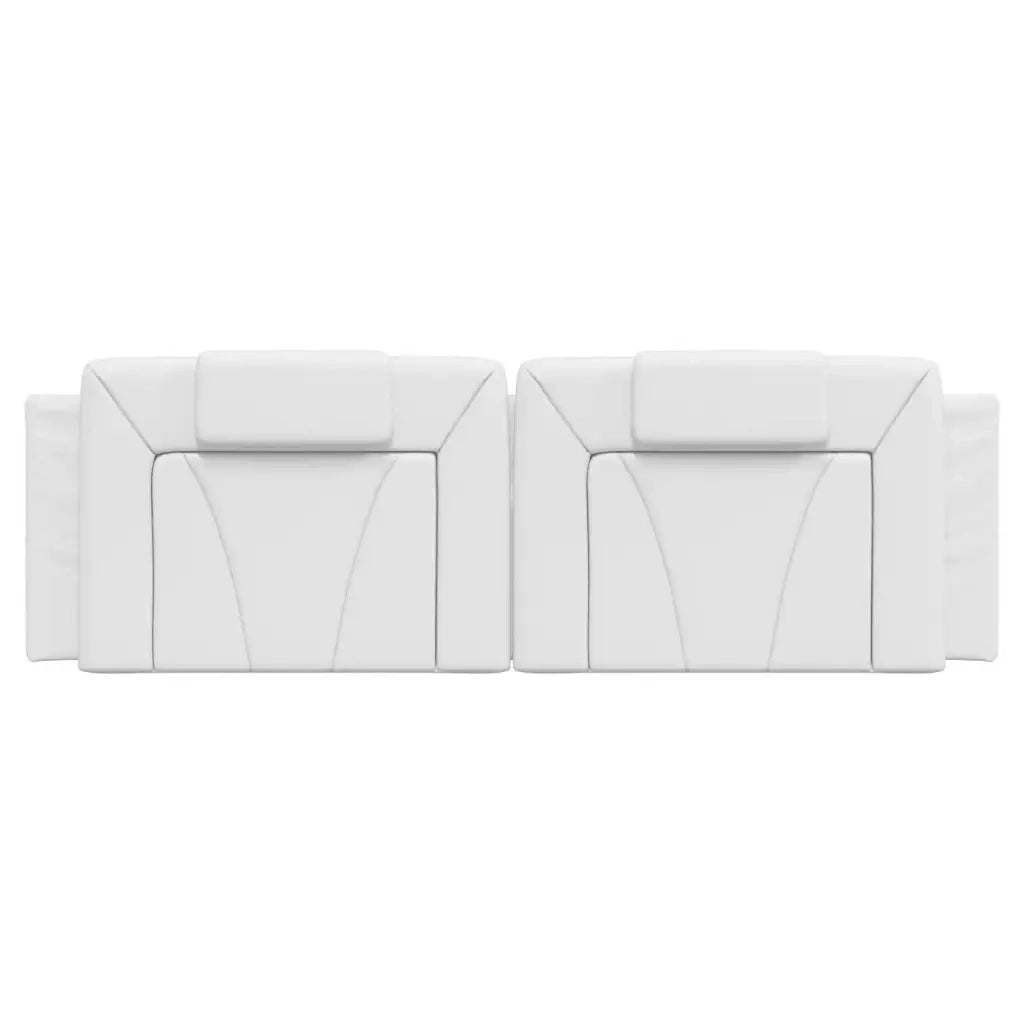 Cuscino Testiera Viana Bianco 160 cm in Similpelle 374798