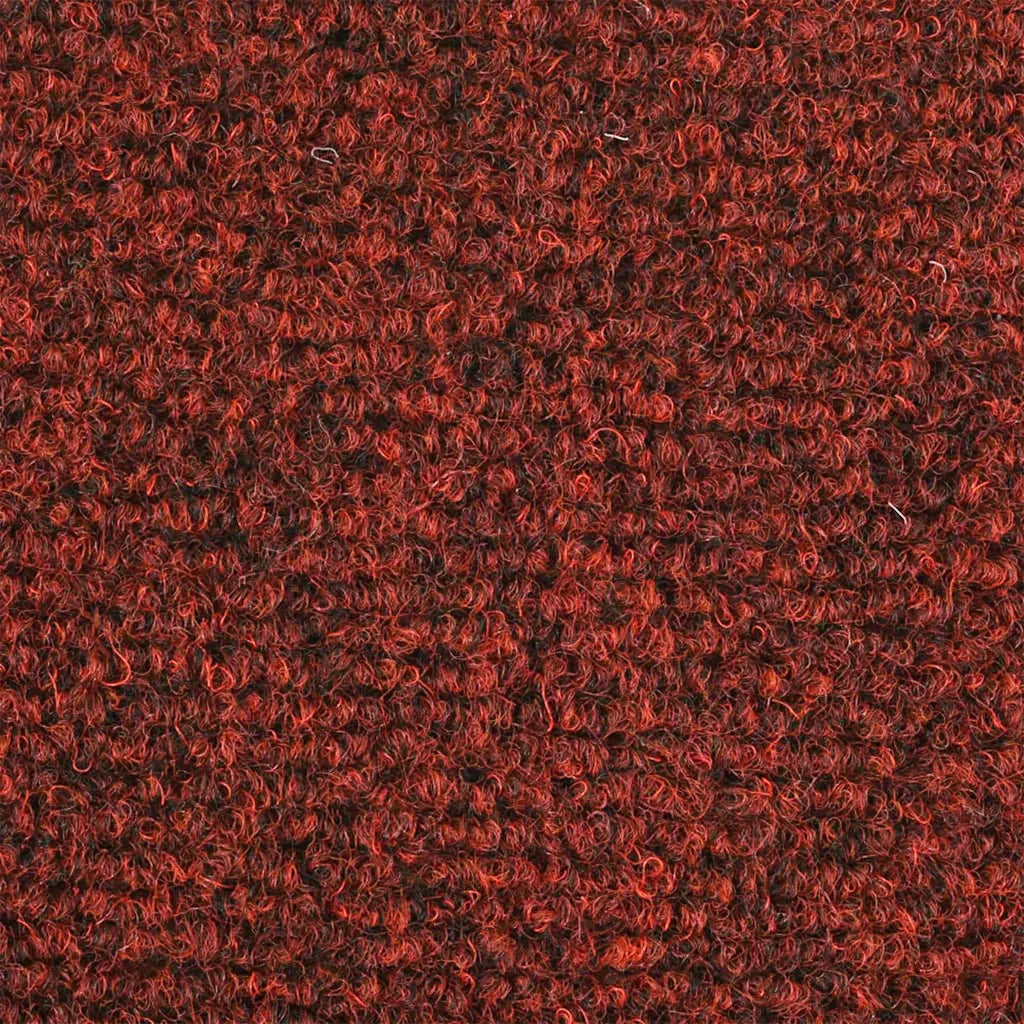 Tappetini per scale autoadesivi 20 pz 56x17x3 cm Bordeaux Rosso Semicircolari 3365671