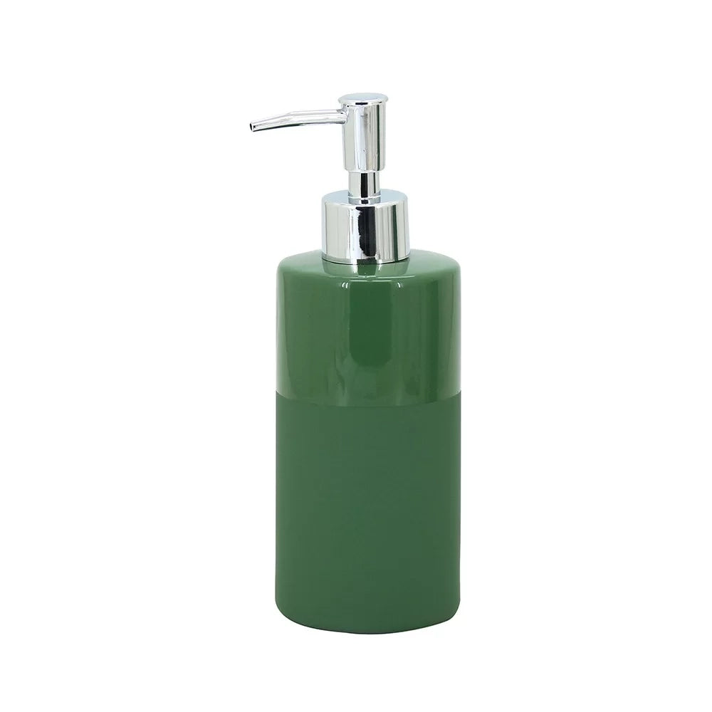 Dispenser verde scuro in ceramica - Serie Green