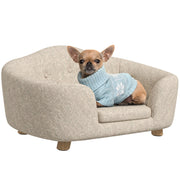 Letto per animali con cuscino ¨C Minimal ¨C crema 70x47x30 cm