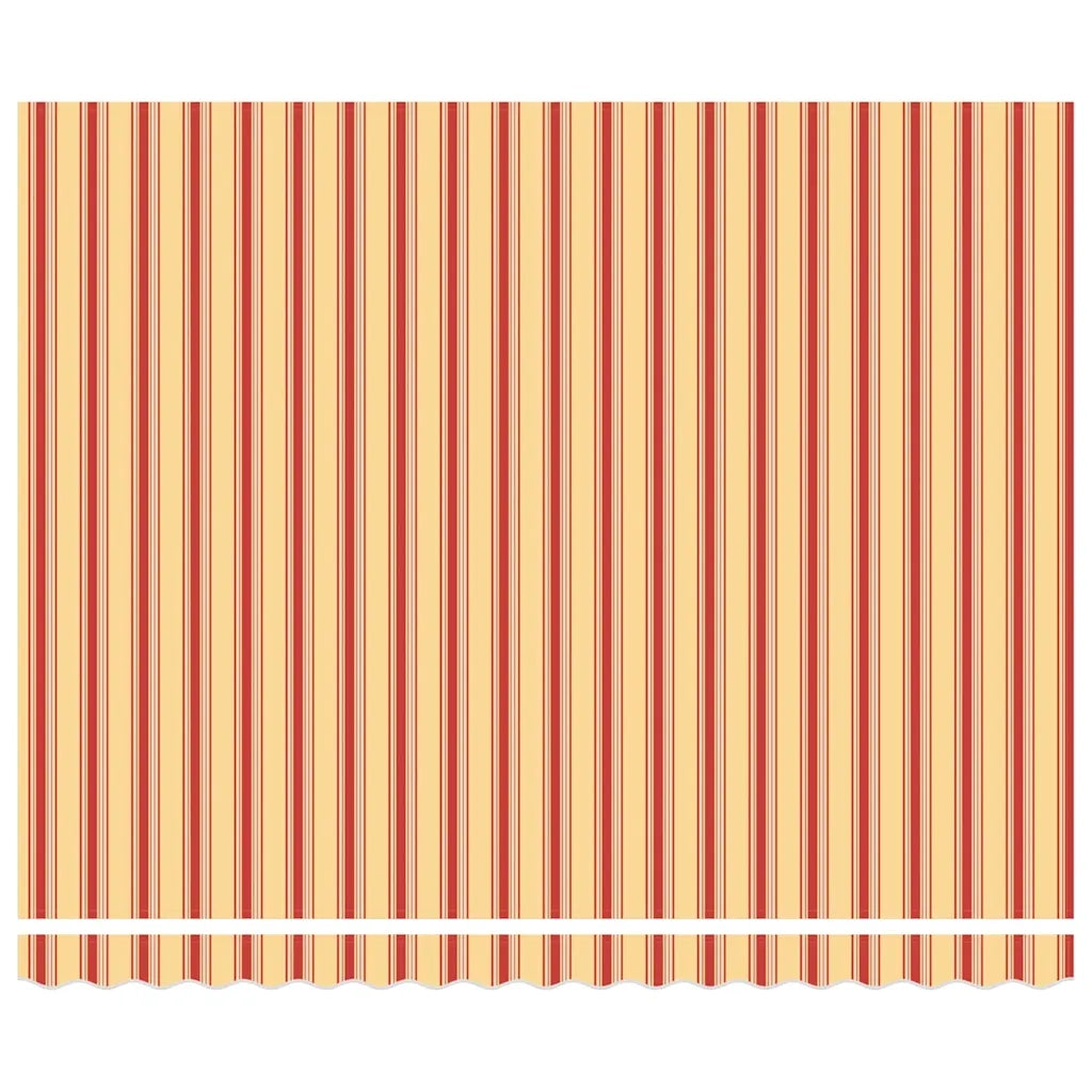Tenda Retrattile Giallo e Rosso 400 × 300 cm Tessuto e Metallo 3330539