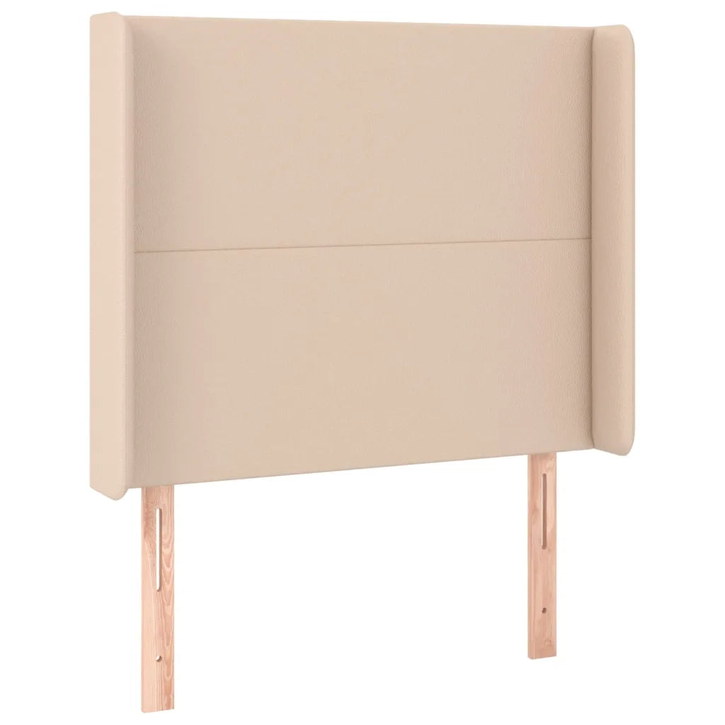 Testiera ad Orecchio-Testata con Orecchie Cappuccino 103x23x118/128 cm in Similpelle 776366