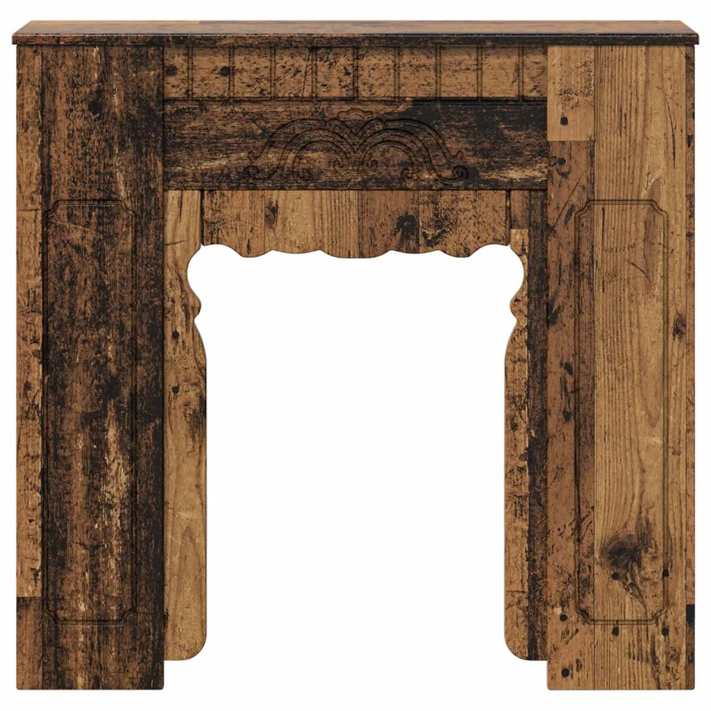 Cornice per camino Legno antico 93 x 20 x 89 cm 8006631