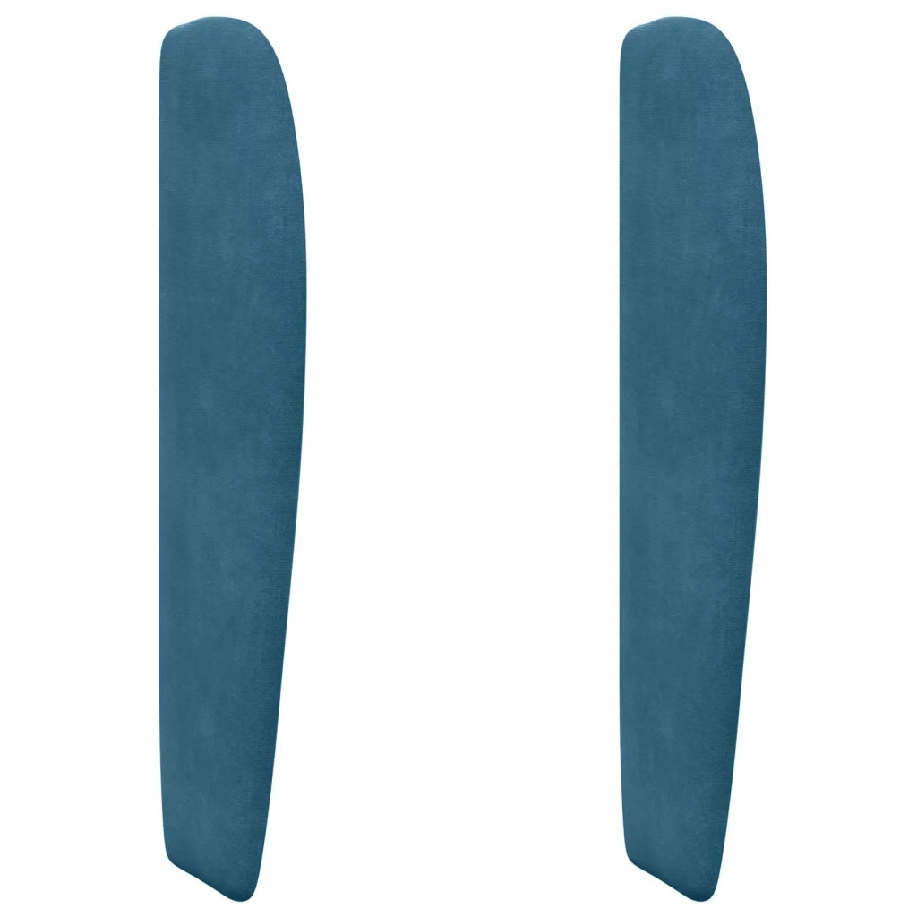 Orecchia della Testata Blu 80 x 23 x 6 cm Velluto 346574