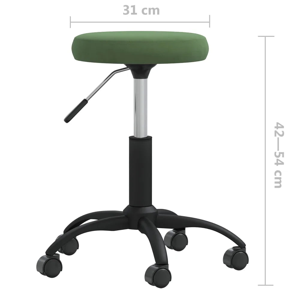 Sedia da Pranzo Verde Scuro in Velluto 3085730