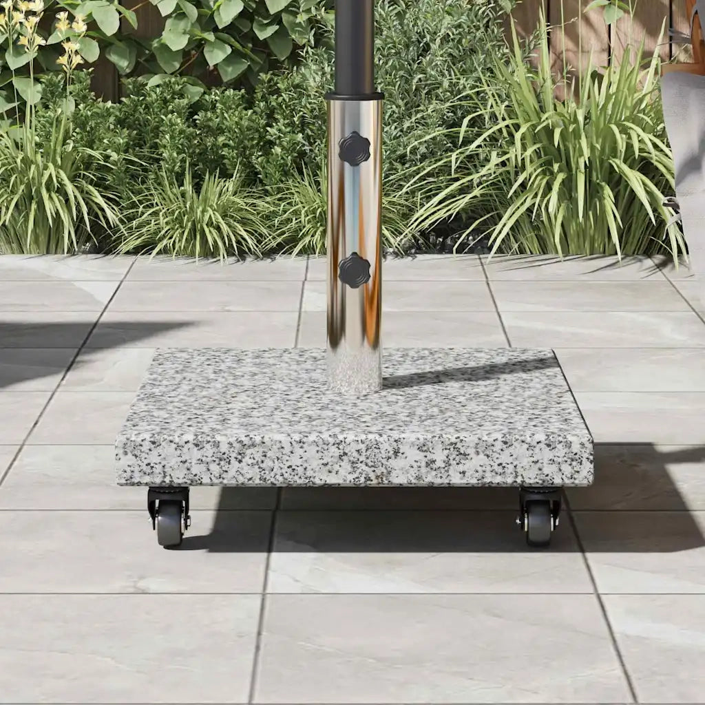 Base per ombrellone-Supporto per ombrellone 30kg Grigio Granito Quadrato