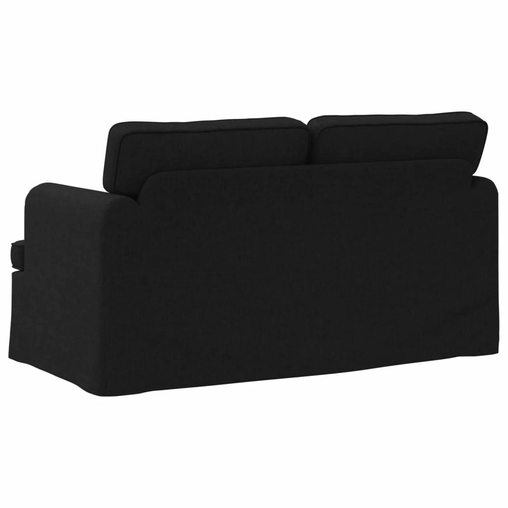 Divano Nero 144 x 80 x 85 cm Tessuto