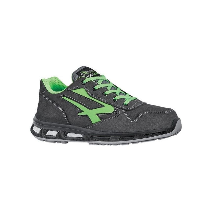 U-Power RL20174 Yoda Scarpe Antinfortunistiche Basse S3 SRC ESD Pelle Nabuk Puntale Alluminio Taglia 41 colore Grigio Verde