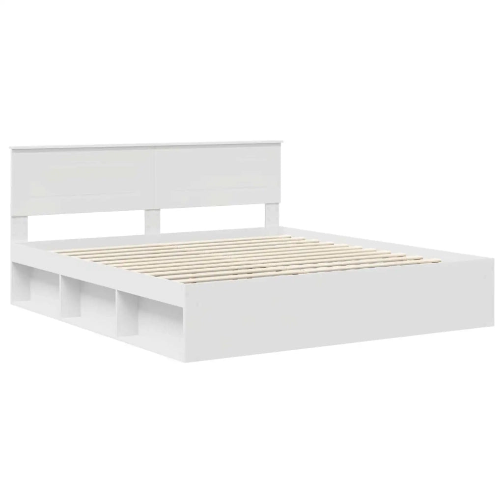Struttura del letto Bianco 180 x 200 cm Legno multistrato 3407841