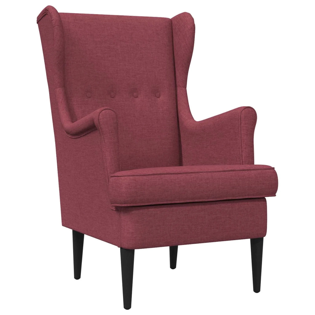 Poltrona Rosso Vino Tessuto 42029885