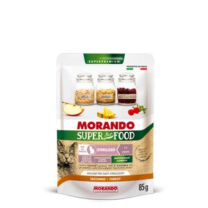CIBO GATTO MORANDO S/FOOD STERIL.85 G TACCHINO- MORANDO- 24,0 pz