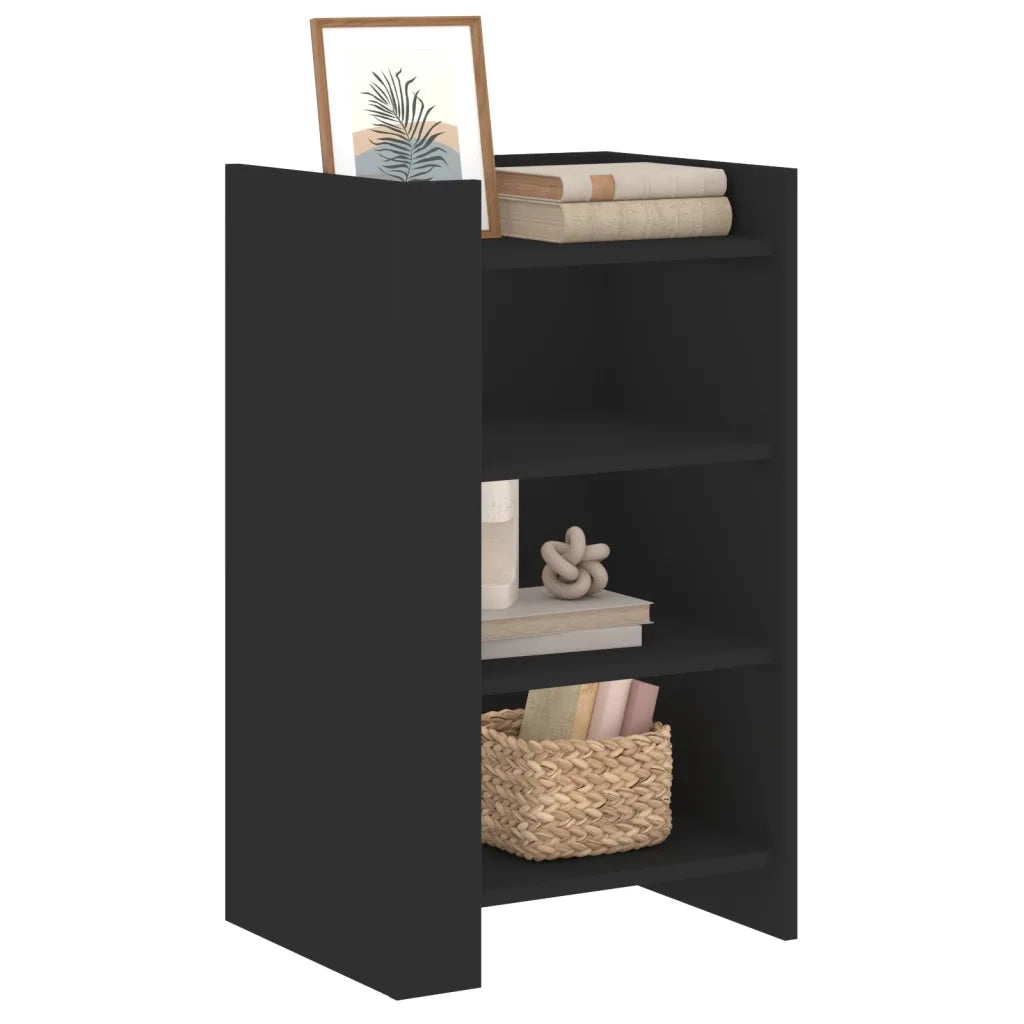 Credenza Nera 45x35x75 cm in Legno Multistrato 848382