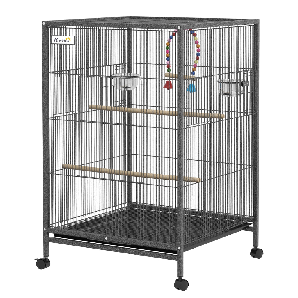 Gabbia per Uccelli ¨C Minimal ¨C Grigio 48x46x78 cm