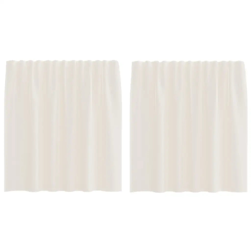 Tende in Voile con Linguetta 2 pz Crema