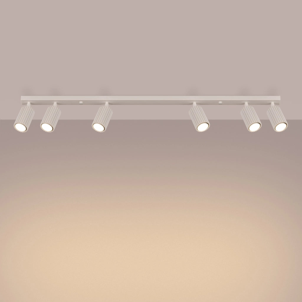 Lampada da soffitto KARBON 6L beige