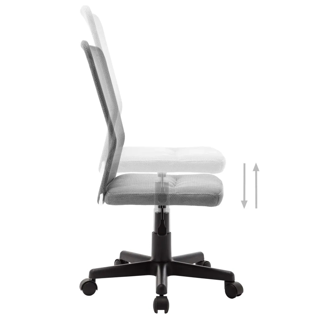 Sedia da Ufficio | Sedia da Gaming Grigia 44x52x100 cm in Tessuto a Rete