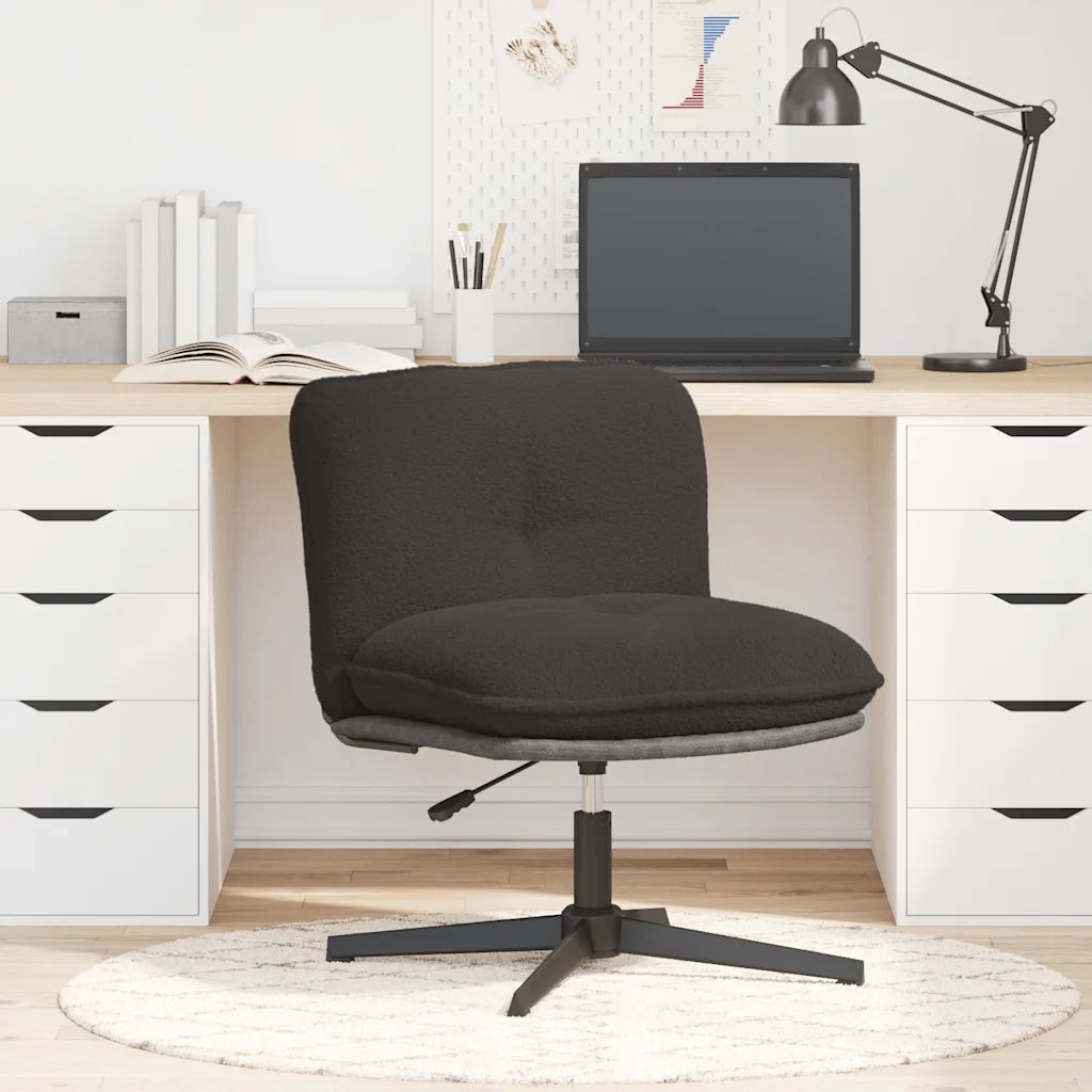 Sedia da Ufficio Girevole Riccio Grigio Scuro Effetto Lana 4105386