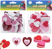 Sticker schiuma pailletti autoadesivi 240 pezzi per decorazione di San Valentino e matrimoni