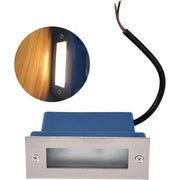 Trade Shop - Faretto Faro 3 Led Segnapassi A Incasso Calpestabile Interno Esterno 2w -