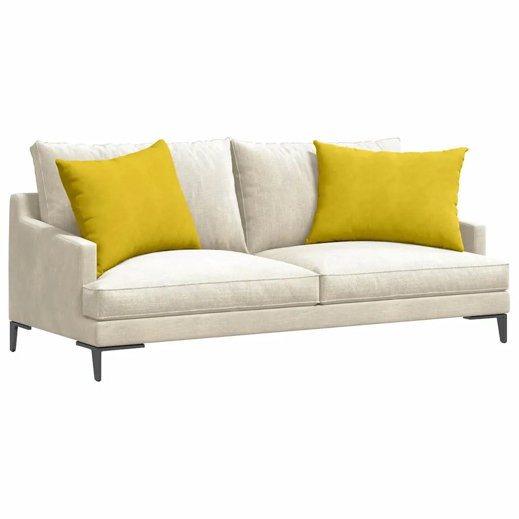 Cuscini da Divano 2 pcs Giallo 70 x 50 cm Tessuto in Cords 42013763