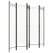 Divisorio Ambienti | Divider per stanze | Paravento a 5 Pannelli Bianco 200x180 cm
