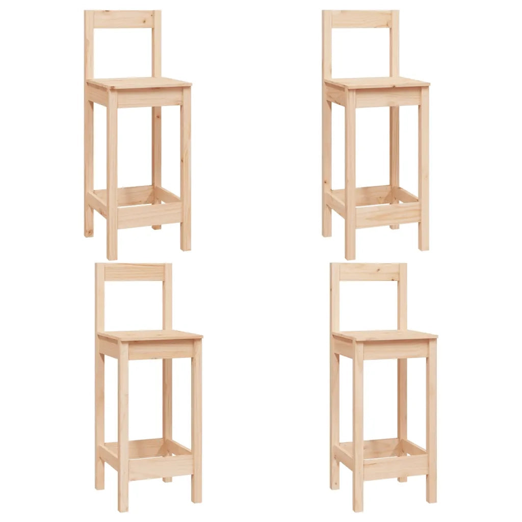 Set da Bar 5 pz in Legno Massello di Pino