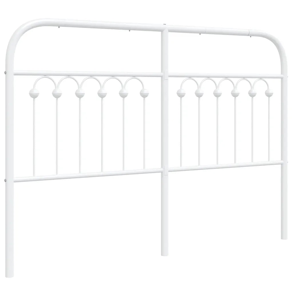 Testiera di Ricambio in Metallo Bianco 135 cm 376681