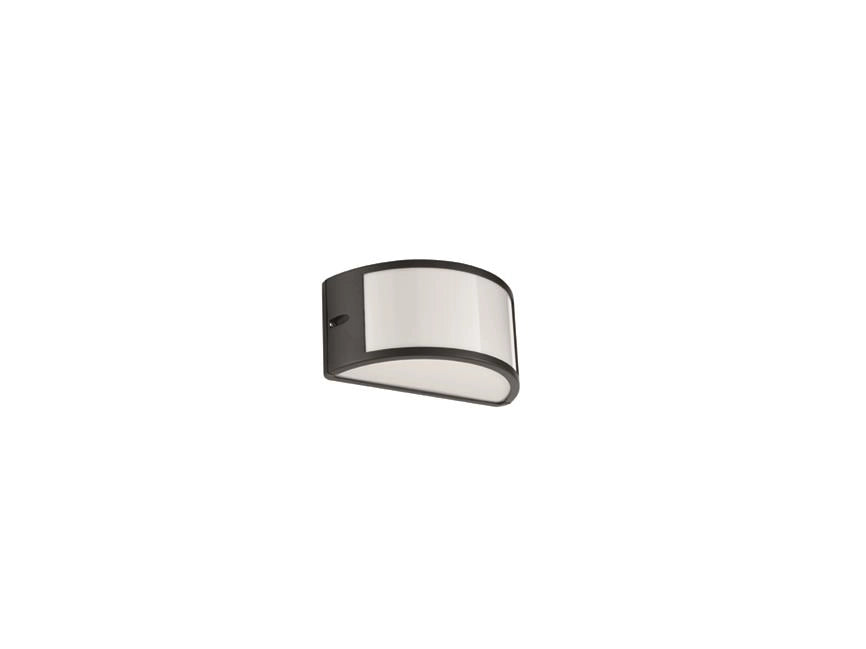 APPLIQUE FABIUS NERO 1 LUCE ATTACCO E27 BIEMISSIONE IP44 L.25CM