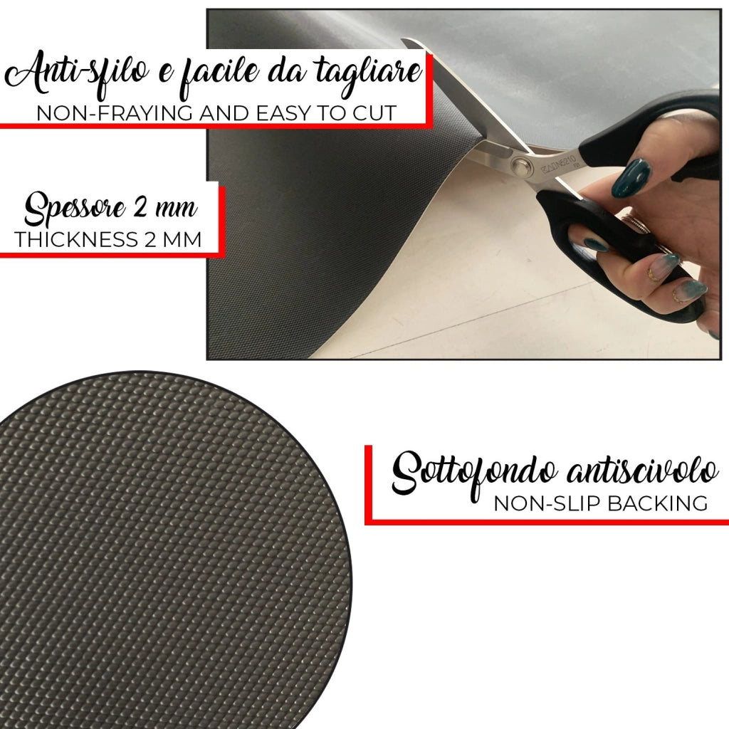 Tappeto Cucina Gomma Pvc Stampato In Alta Risoluzione HD Antimacchia Antiscivolo Pietre - 51x100 Cm