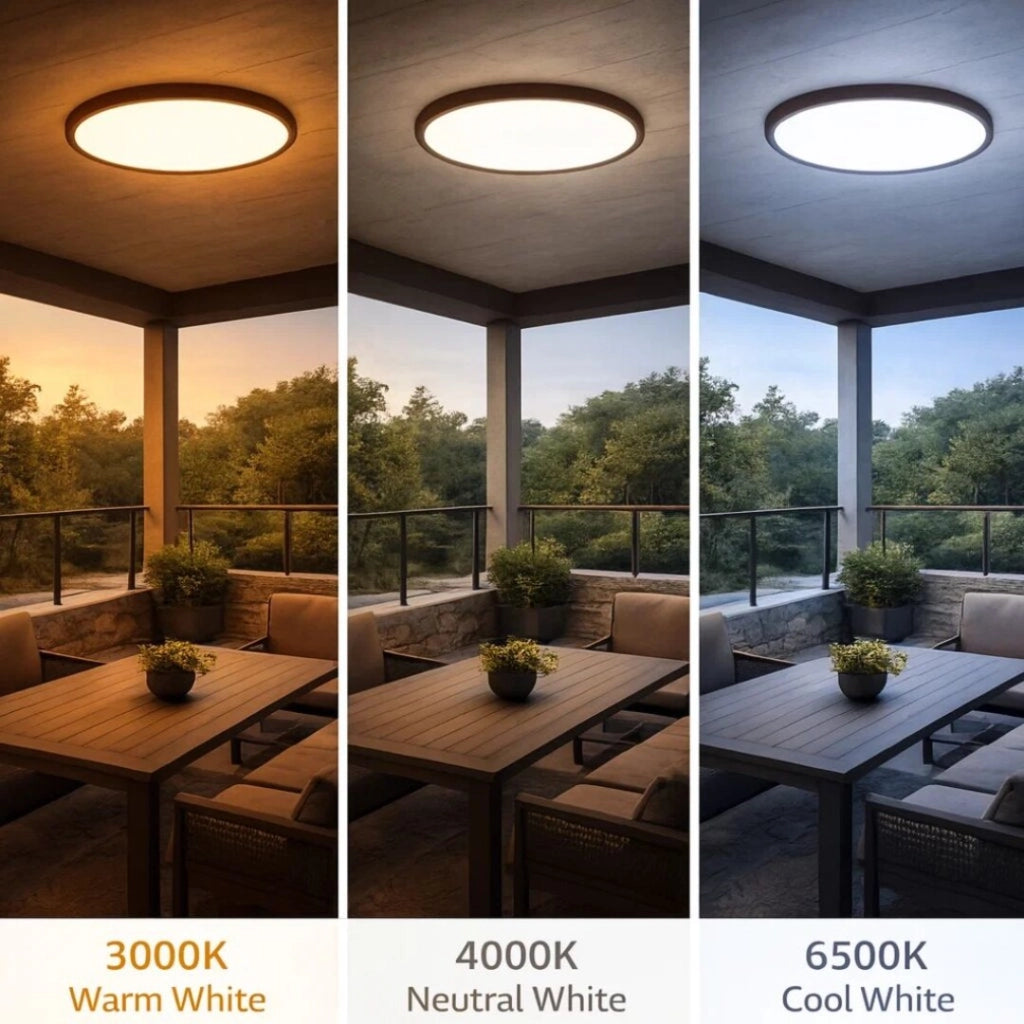 Plafoniera esterna LED 24W rotonda marrone Rabalux Lautrec
