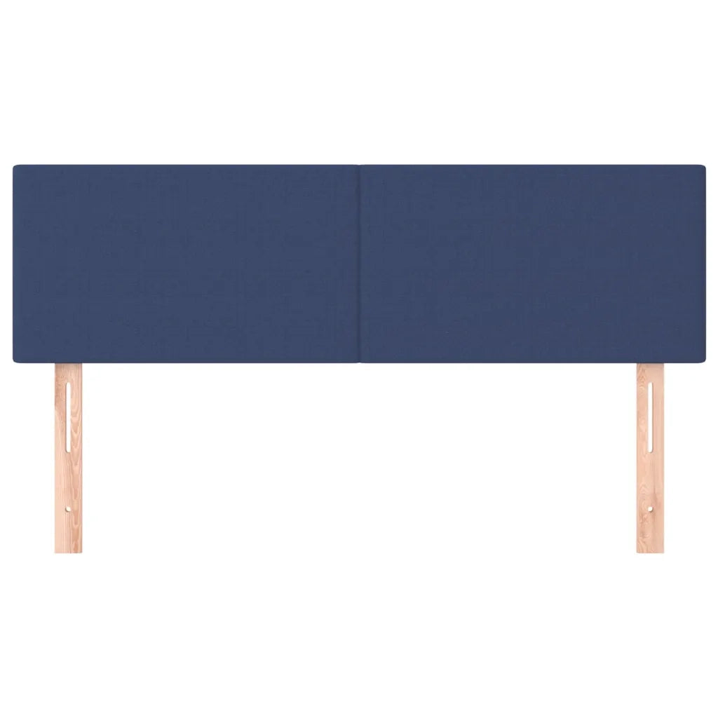 Testiera Blu 144x5x78/88 cm in Tessuto 345790
