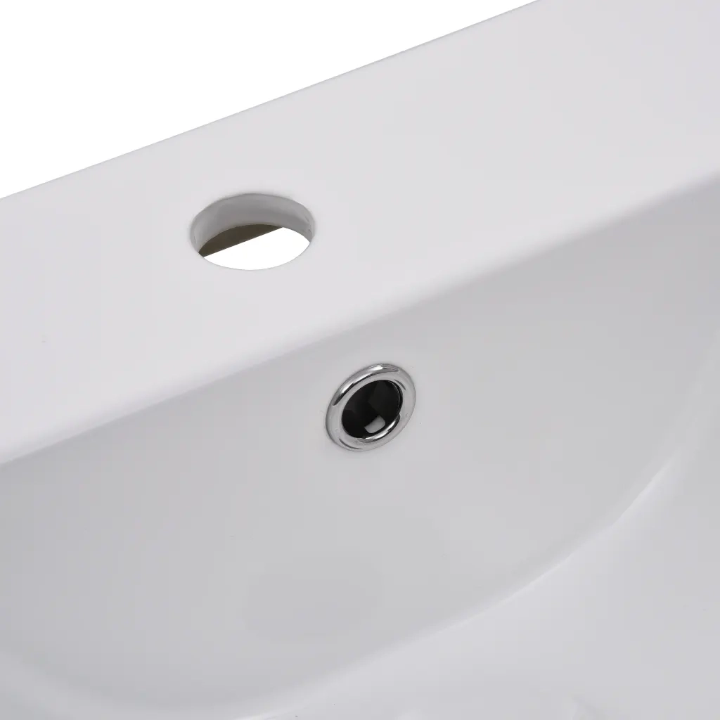 Lavabo da Incasso 42x39x18 cm in Ceramica Bianco 145060