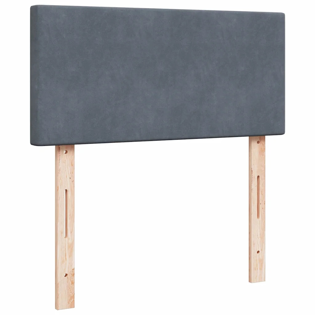 Struttura Letto Pouf con Materasso 100x200 cm Velluto 3312531