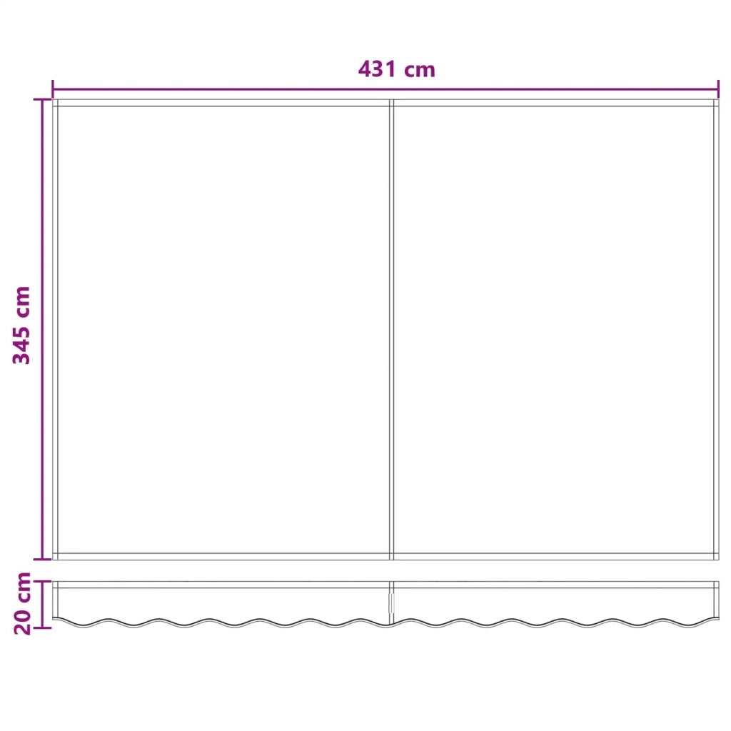 Tettuccio Elettrico Retrattile 4,5 × 3,5 m 3426318