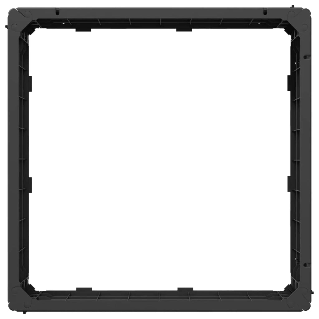 Letto Rialzato Nero 75,5 x 75,5 x 25 cm PP 42033404