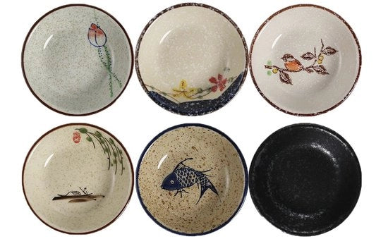 Set di tazze ceramica mini, 6 pezzi, per snack e tapas, set per pinzate di dip