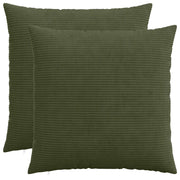 Federa 2 pcs HEERLEN Verde 70 x 70 cm corduroy 913277