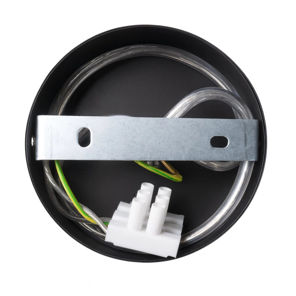 Applique moderna nera cono 1xGX53 10W Capital Milagro