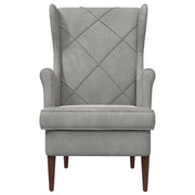 Poltrona | Sedia Relax Grigio Chiaro Velluto