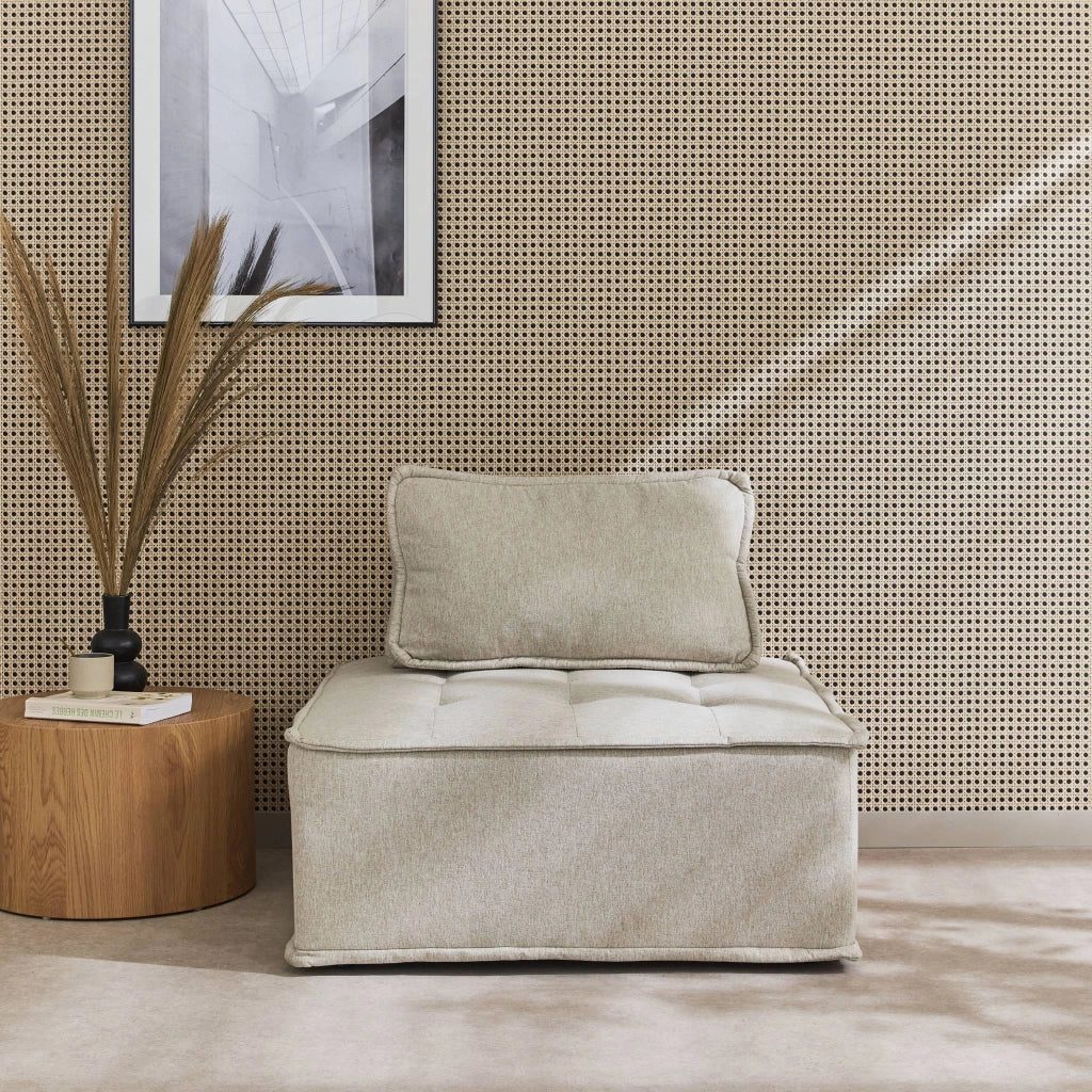 Modulo per divano modulare, 1 posto, beige