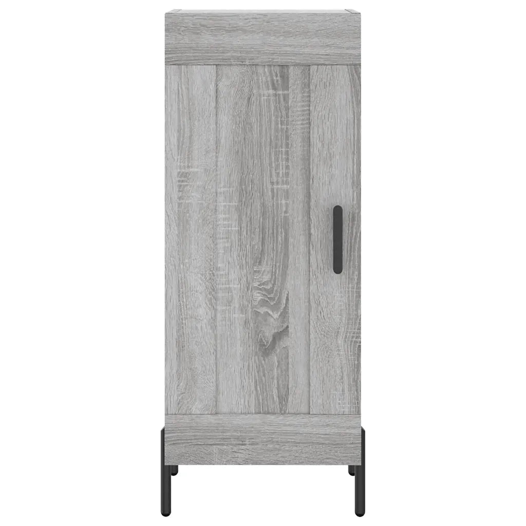 Credenza | Madia | Buffet da pranzo | Armadio da pranzo Grigio Sonoma 34,5x34x180 cm in Legno Multistrato