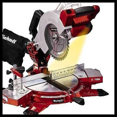 Einhell 4300890 TE-MS 18-210 Li-Solo Troncatrice a batteria Power X-Change 3000 rpm lama 210 mm inclinabile 45° colore Nero
