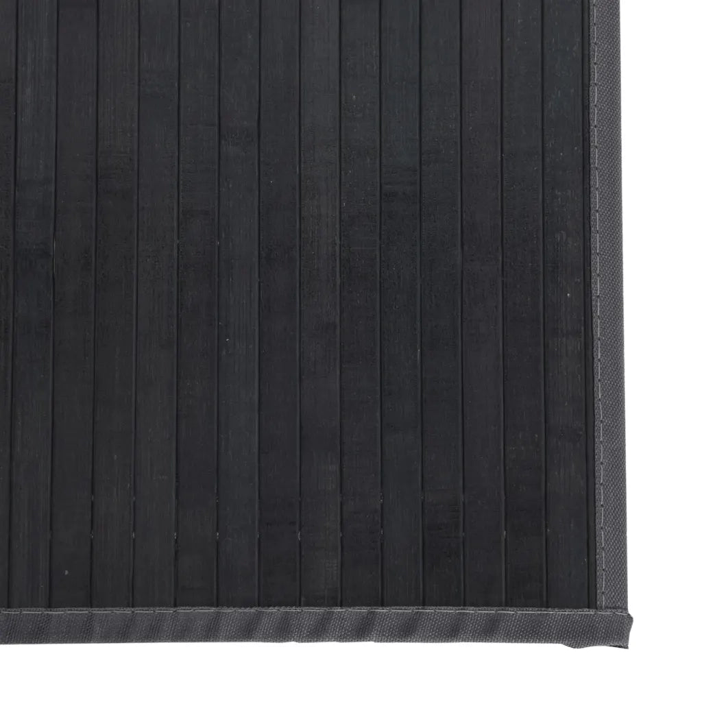 Tappeto Rettangolare Grigio 60x200 cm in Bambù 376838