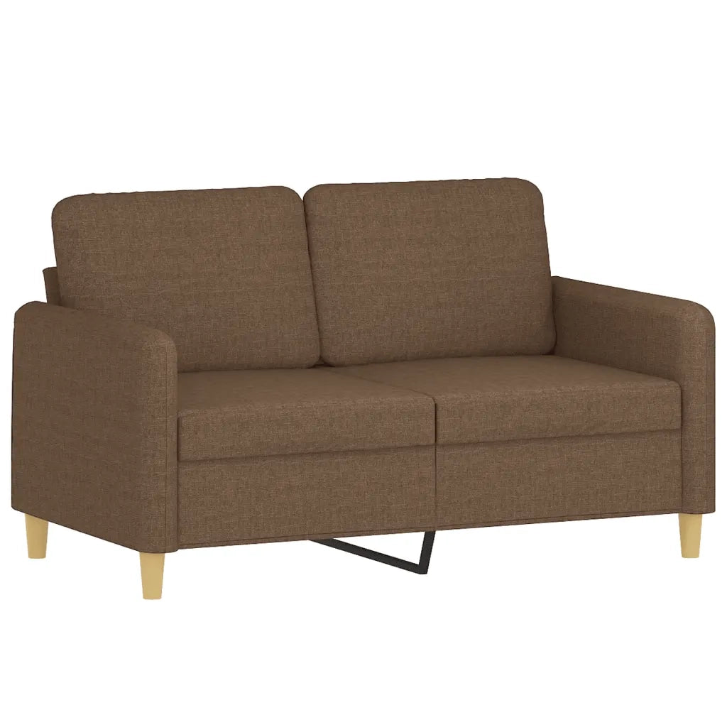 Set di Divani 3 pz con Cuscini Marrone in Tessuto 3202073