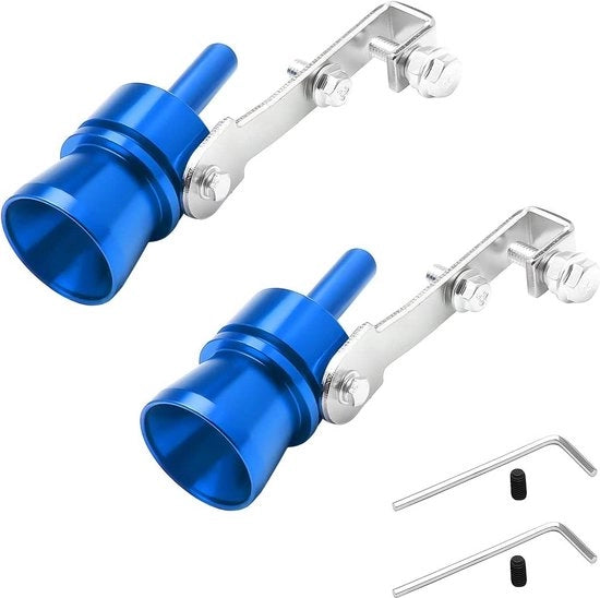 Sistema di scarico turbo per auto - Lega di alluminio - Blu