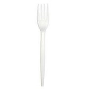 BIBO 15 FORCHETTE STANDARD IN BIOPLASTICA BIANCHE