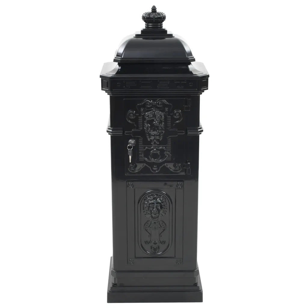 Cassetta della Posta in Alluminio Inossidabile Vintage Nera CFW8715606