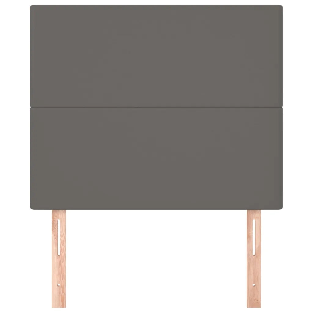 Testiera | Testata Grigio 80x5x118/128 cm in Similpelle
